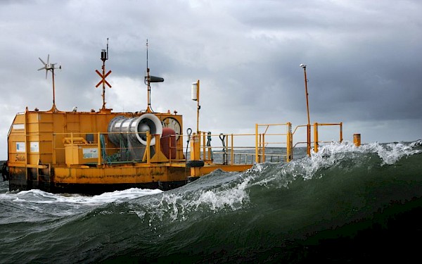 buoy with waves